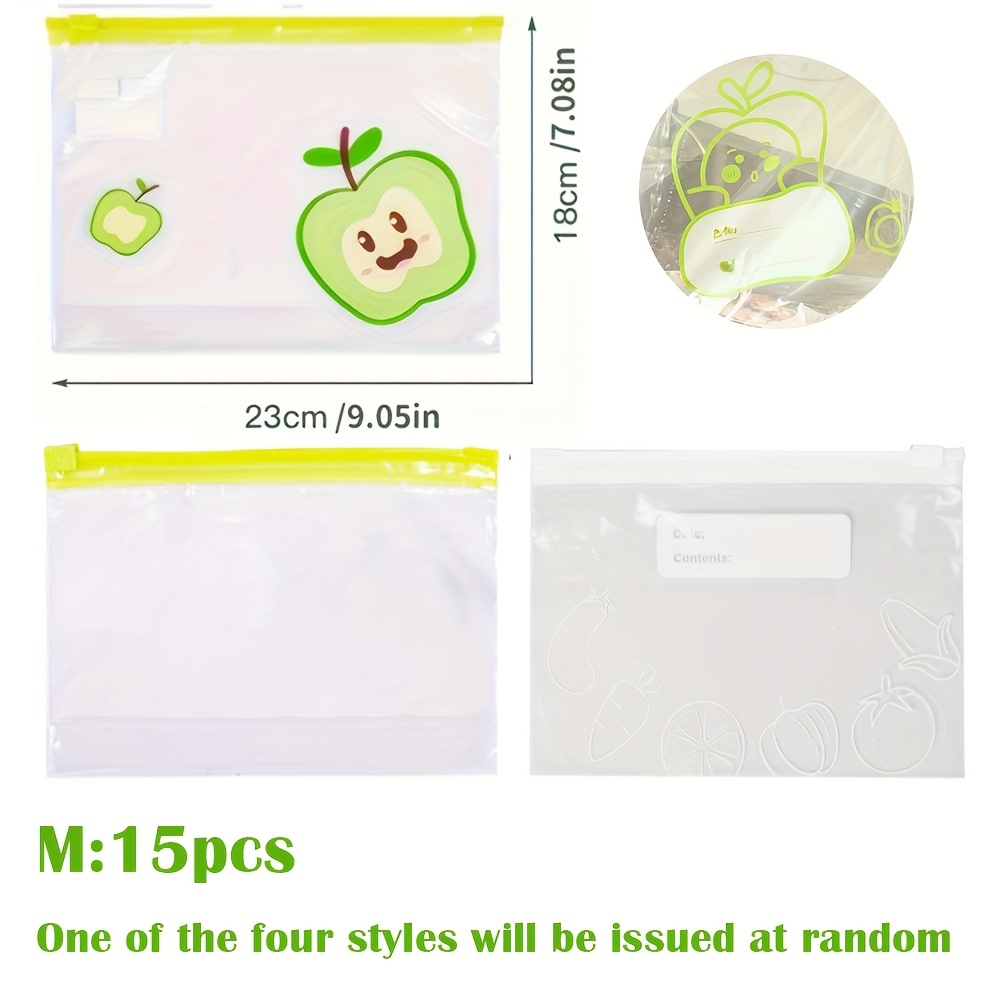 10 15 20pcs of 1 set reusable zipper bag with widen bottom design food grade transparent storage bag sealing plastic container for travel freezer camping and kitchen home accessories details 10