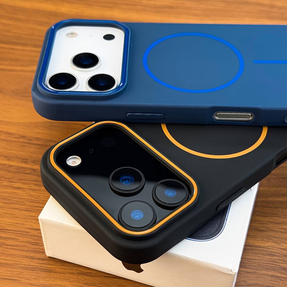 new luxury upgrade magnetic matte soft tpu case compatible with iphone 17 16 15 14 13 12 11 pro max 17  17pro 16pro 16  shockproof wireless charging back cover cases, phone protection,  , modern phone case,  , durable material,  , shockproof shell, protective cover, tech enthusiasts, smartphone owners Product details 1