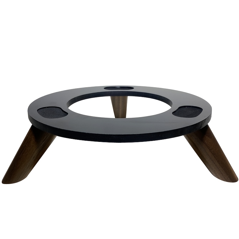 TEMU Support de haut-parleur élégant et stylé avec panneau robuste et pieds en bois , réduisant la de la surface de travail pour une meilleure