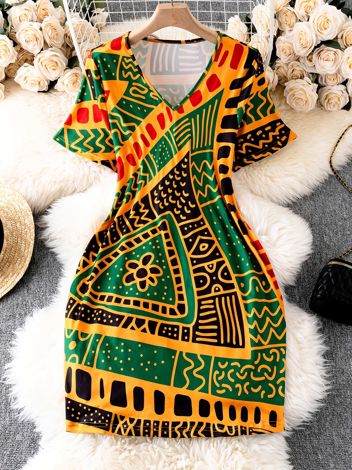 open lace back dress XIAOHUAGUA New African Dresses for Women Print Ruffles Sleeve O-Neck Short  Dress Vestidos Ankara Party Dress at Amazon Women's Clothing store