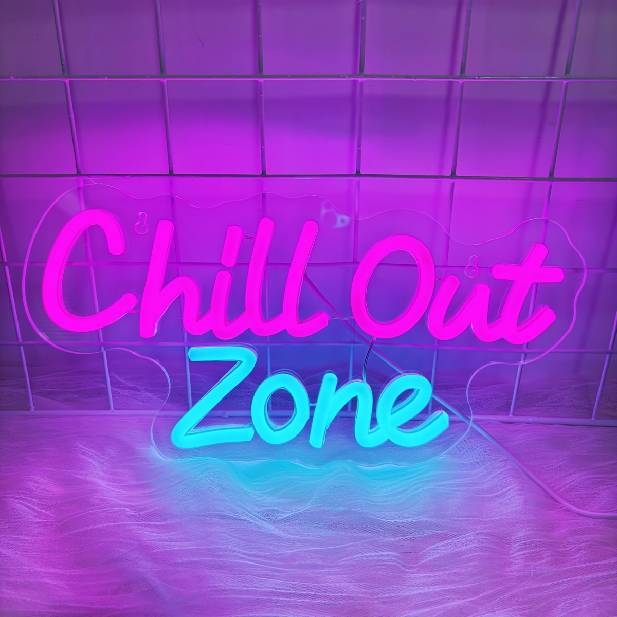 TEMU Out Zone Neon Signs For Wall Decor, Dimmable Led Neon Light Usb Powered Light Up Signs For Game Bedroom Wall Art For Man Cave Decor