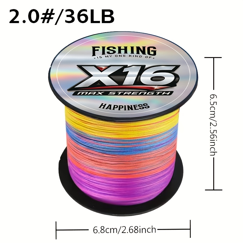 TEMU -strand Braided Pe Line, 500m/546yds, Heavy-duty Braided Line, Used For Fishing Nets, Pe Line Made Of Polyethylene Material, Heavy-duty Fishing