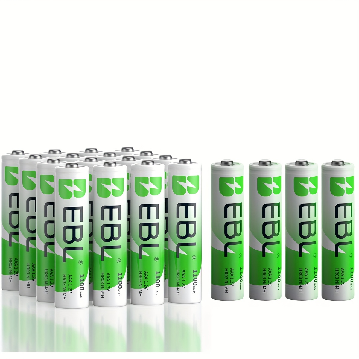 Ebl Aaa Battery 1100mah Pack Of 20 - Type Ni-mh, 1.2v Batteries Aaa Rechargeable, Micro Aaa Batteries