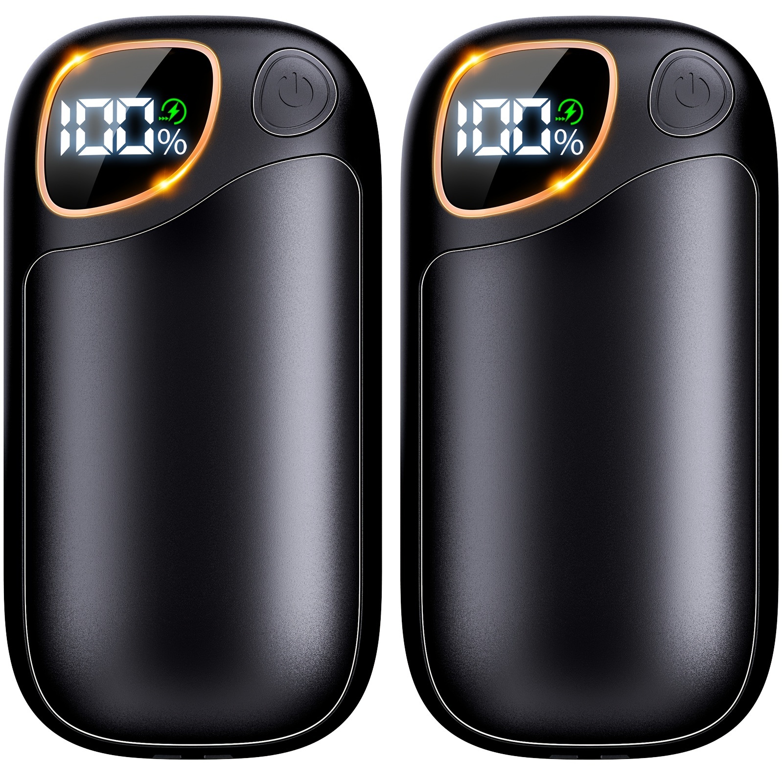 TEMU Hand Warmers Rechargeable - 3500mah Magnetic Electric Hand Warmer 2pcs, Heating Portable Pocket Hand Warmers For Raynauds, Golf, Camping, Hunting, Fishing, Ball Game