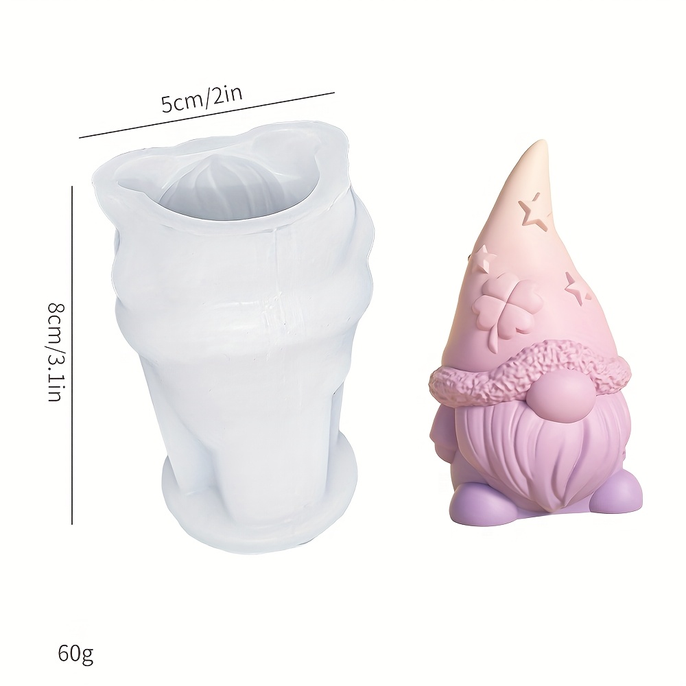 1pc Easter Gnome Elf Silicone Mold Creative Resin Micro Landscape Ornament Animal Plaster Handicraft Mold