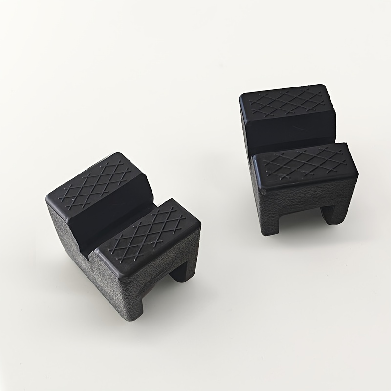 E-shop 2 Stück Universal Quick-Fit Wagenheber Pads - Schlitzgummi-Blöcke, kompatibel mit Wagenhebern und Hebeböcken, Plug-and-, passend für die meisten