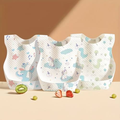20pcs portable disposable bib without washing convenient for travel essential for travel strong anti drop waterproof and oil resistant