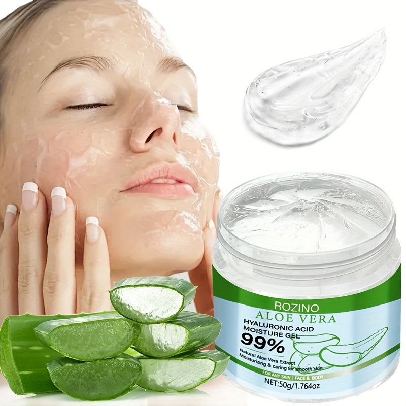 Gel facial hidratante de aloe vera de * * * de aloe vera * para el * de la  cara, cuello, cuerpo, manos y pies * hidratante de 72 horas * * del uso * *  y * para todo tipo de piel