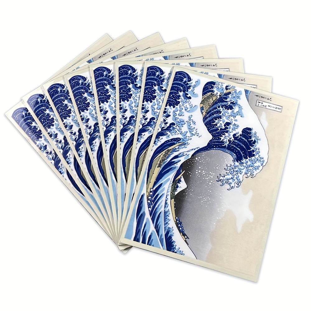 

60pcs 66*91mm The Great Wave Card Sleeves Protector Colorful Sleeves