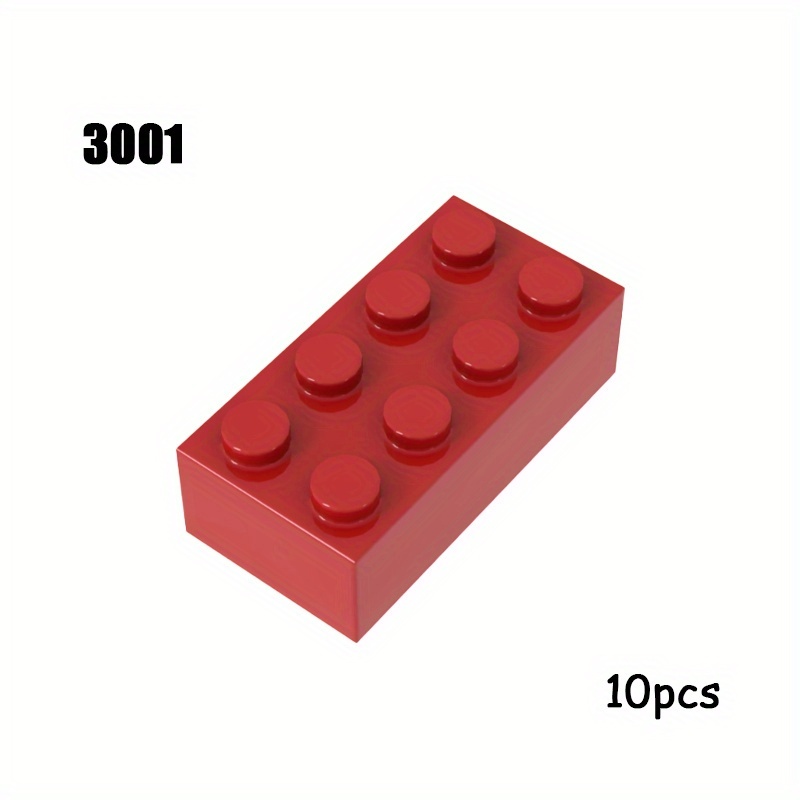 10pcs 2x4 Base Brick Set 3001 for MOC Building Blocks