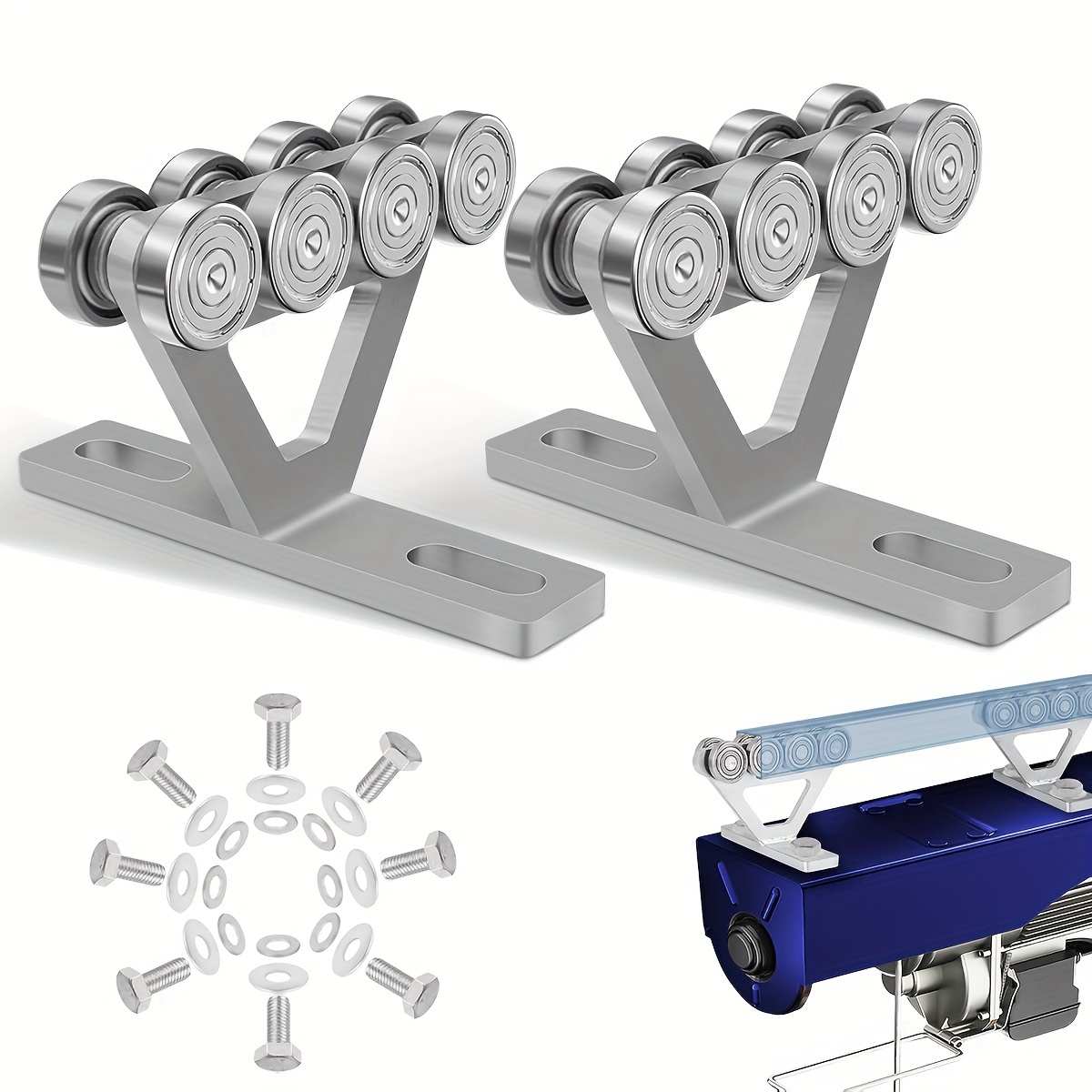 

Suitable For Pa200-1000 Electric Hoist 8-wheel Hand Component Wheels, Suitable For 1-5/8" Or Pillar Channel For Quiet Hand Wheels For Elevated Garage Lifting System, 2 Pieces Per Set.