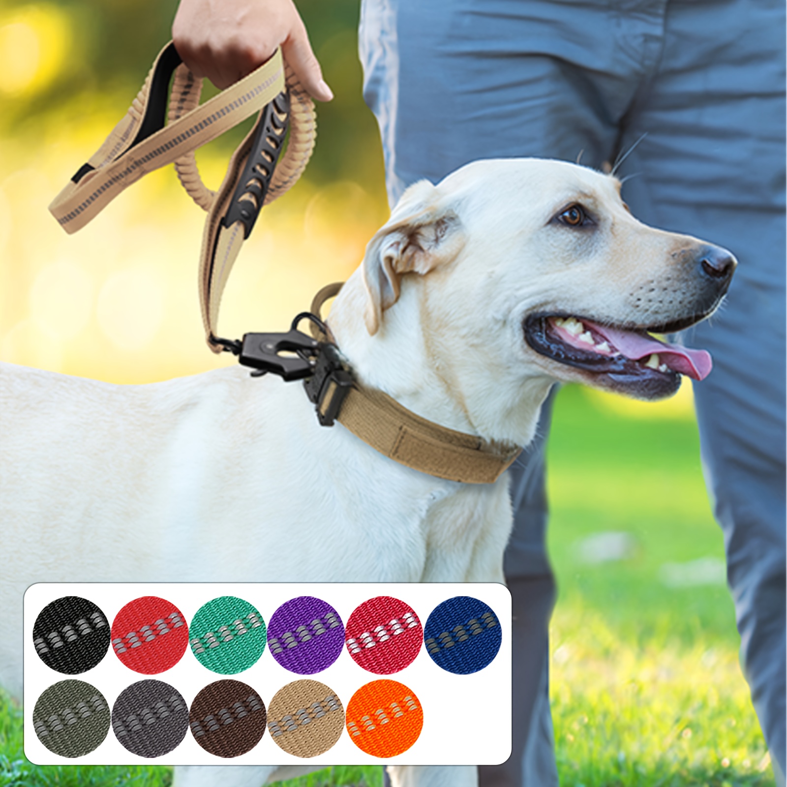 Robuste Hundeleine Aus Aluminium Mit Ledergriff – 96,5 Cm Metallleine Mit Sicherheitshaken – Stylisches Accessoire Für Deinen Hund