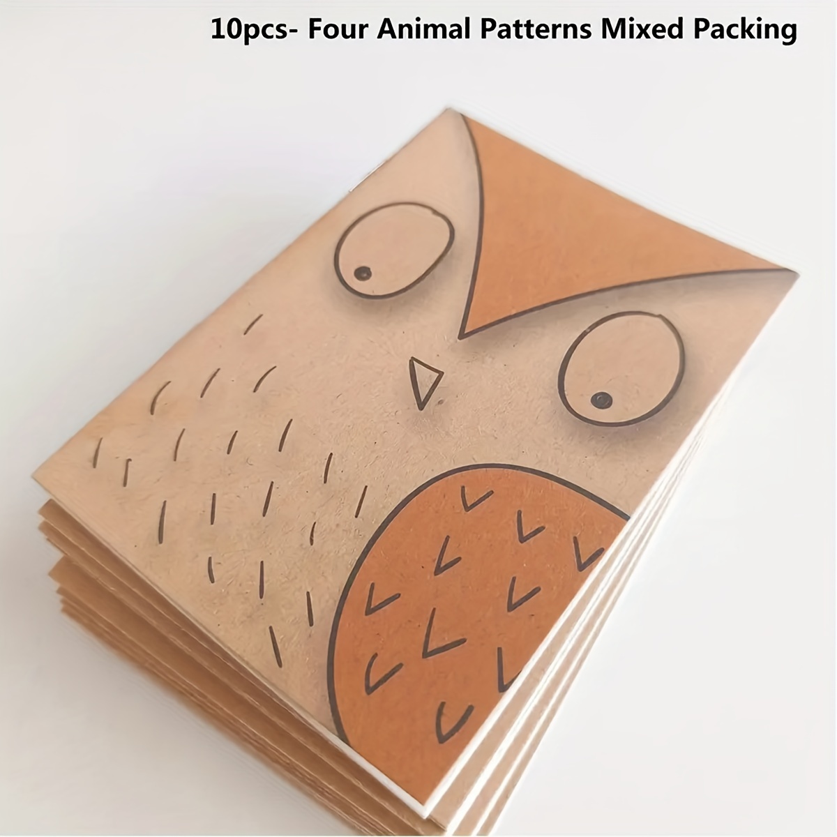 Image of 10pcs Adorable Portable Cute Pocket Notebook Set - 32-page Mini Journals With Unlined Sheets For Students, Travelers & School Supplies - Ideal For Note-taking, Doodling & Creative Ideas