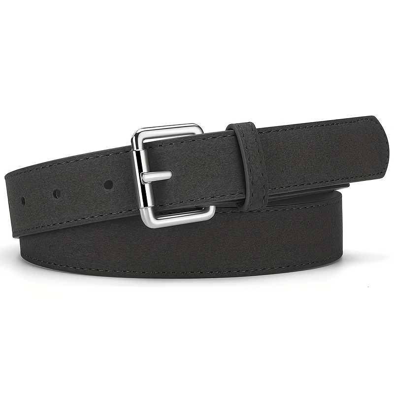 Chic 1-Pack Women's PU Belt, Simple Reverse Suede