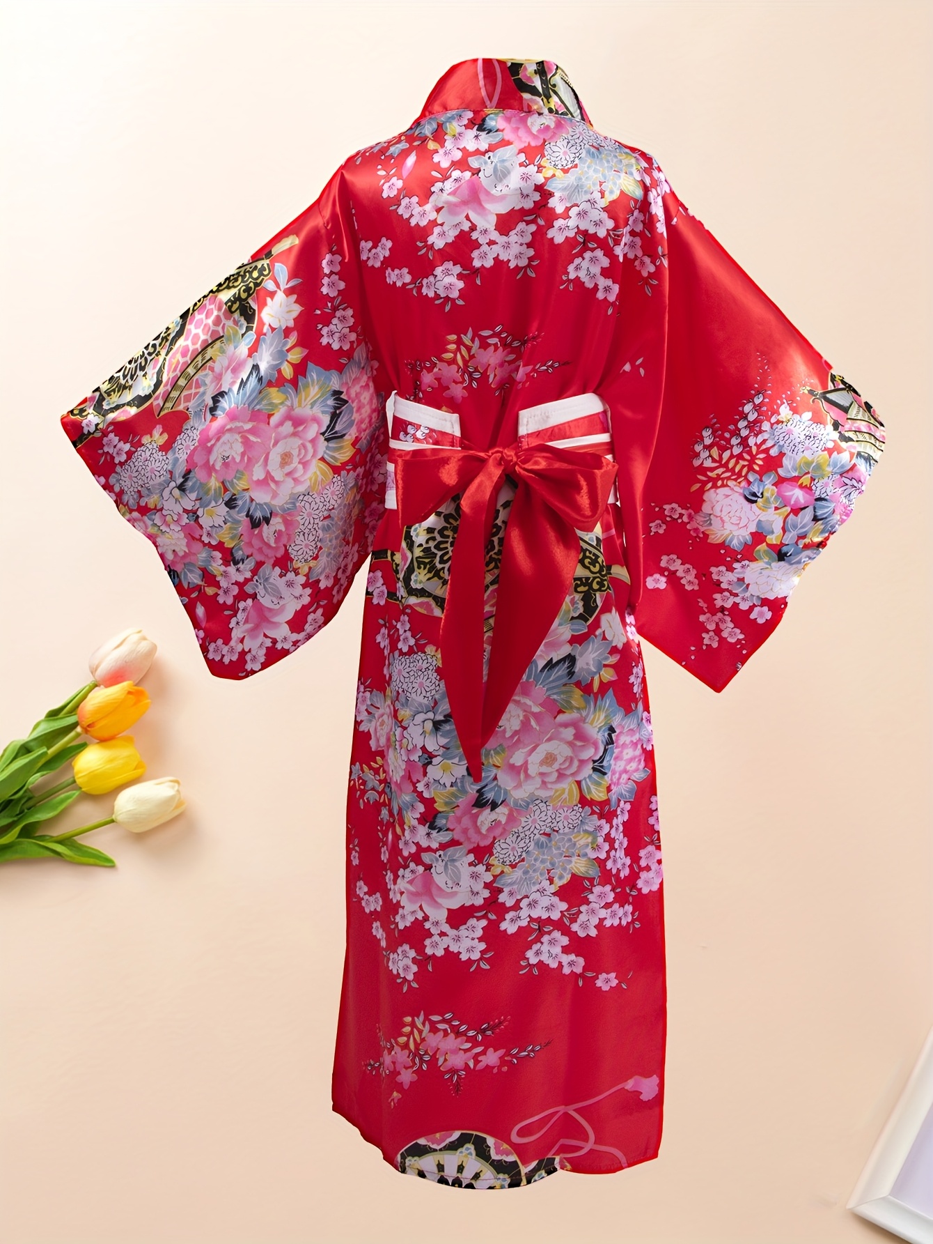 cute cherry season japanese formal kimono girls - Temu Cyprus
