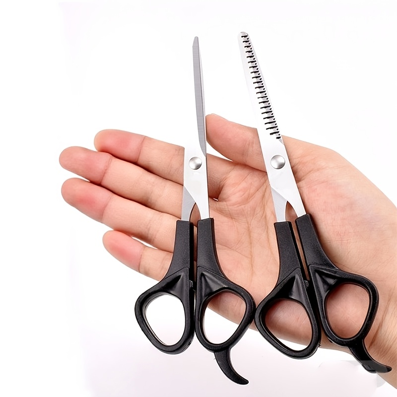 E-shop 2er-Set Professionelle Haarschneidescheren – Friseurscheren, Ausdünnungsschere, Texturierschere, Haarschneide- Ausdünnungsschere für Damen