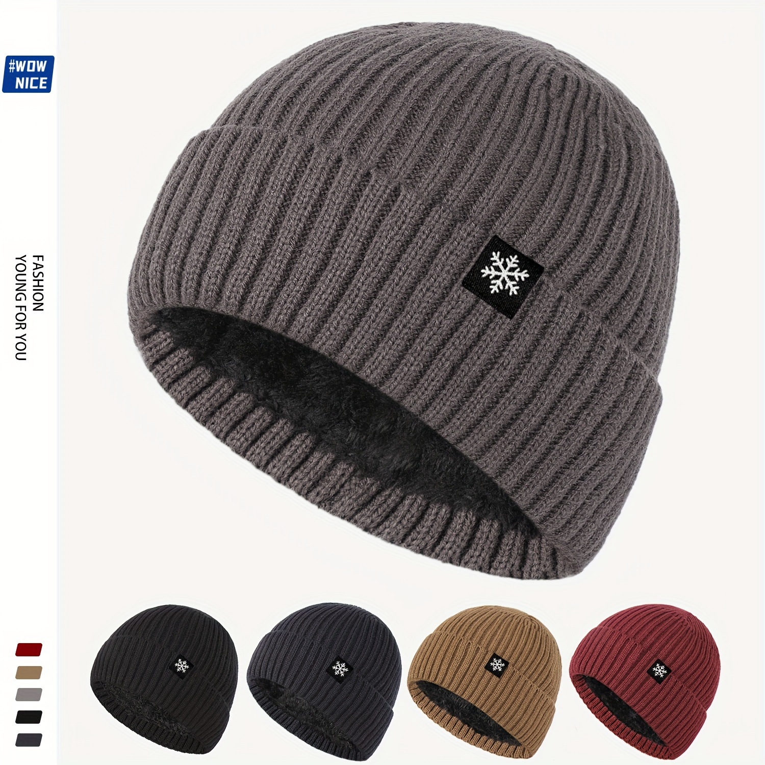 

[customer ] Christmas Beanie - Knit With Fleece , Breathable & Warm For Skiing, Cycling, Hunting & Outdoor Activities