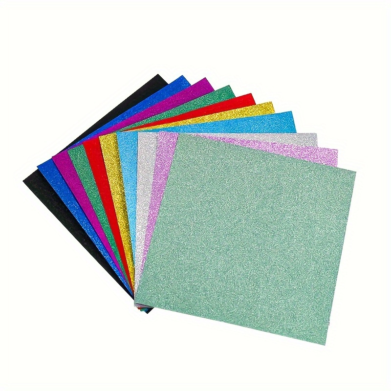 

Glitter Cardstock 5.9x5.9 Inches, 20 Sheets 10 Colors, For Cricut, Premium Glitter Paper For Crafts, Glitter Cardstock For Diy Projects, Glitter Paper For Card Making