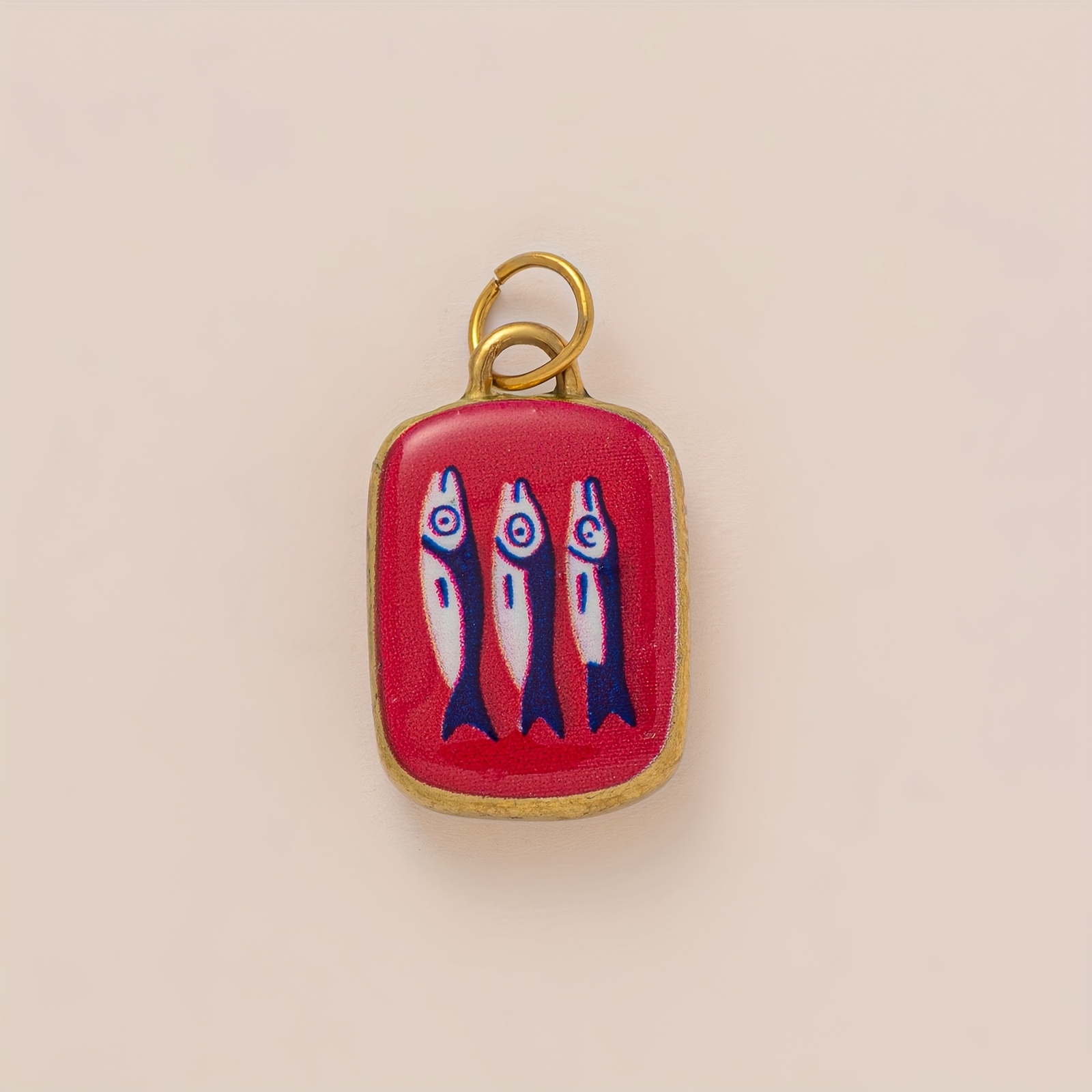 TEMU A Stylish And Minimalist Commuting Pendant, Featuring Enamel Painting Of Flowers, , Cherries, Cherry Tomatoes, Croissants, And Cups, Part Of A