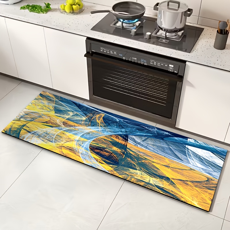 artikel foto 1 stuks diatomeeënaarde keukenmat, eenvoudige keukenkleed/mat rechthoekig ontwerp, gemakkelijk en compact, met demping, waterabsorptie, sneldrogend en anti-slip zacht rubber pad, geschikt voor keuken, badkamer, entree, wasruimte,  ., kamerdecoratie