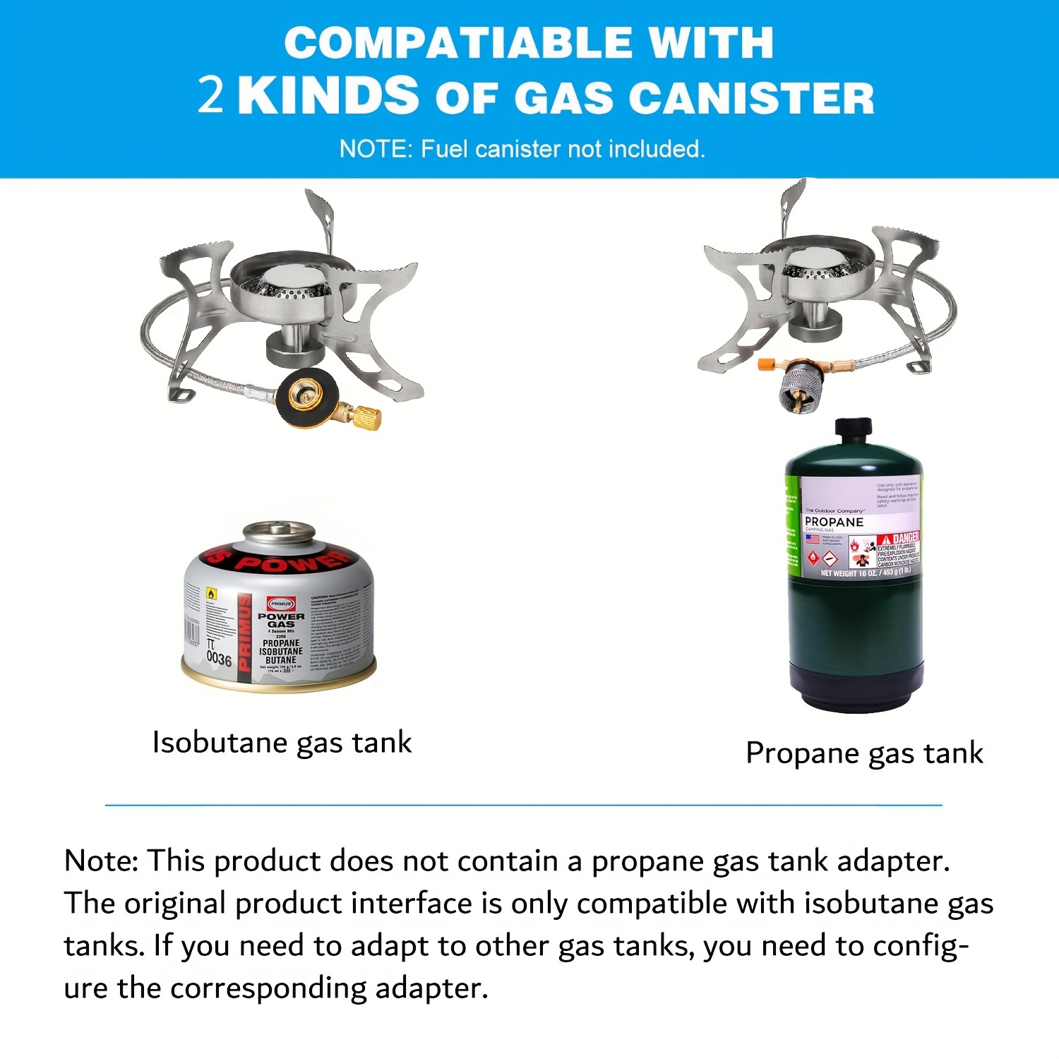 [Lightweight Windproof Camping Stove] Ultra-Lightweight Windproof Camping Stove - Portable, Collapsible Burner for Hiking & Picnics, Stainless Steel with Carry Case