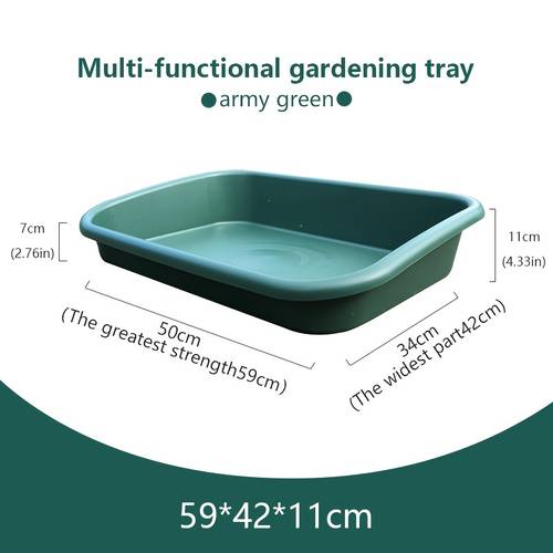 multi functional gardening tray a large gardening work tray suitable for potting mixing soil repotting and displaying and transporting succulents indoor outdoor flower pot tray plant drainage tray pot drainage tray pot tray
