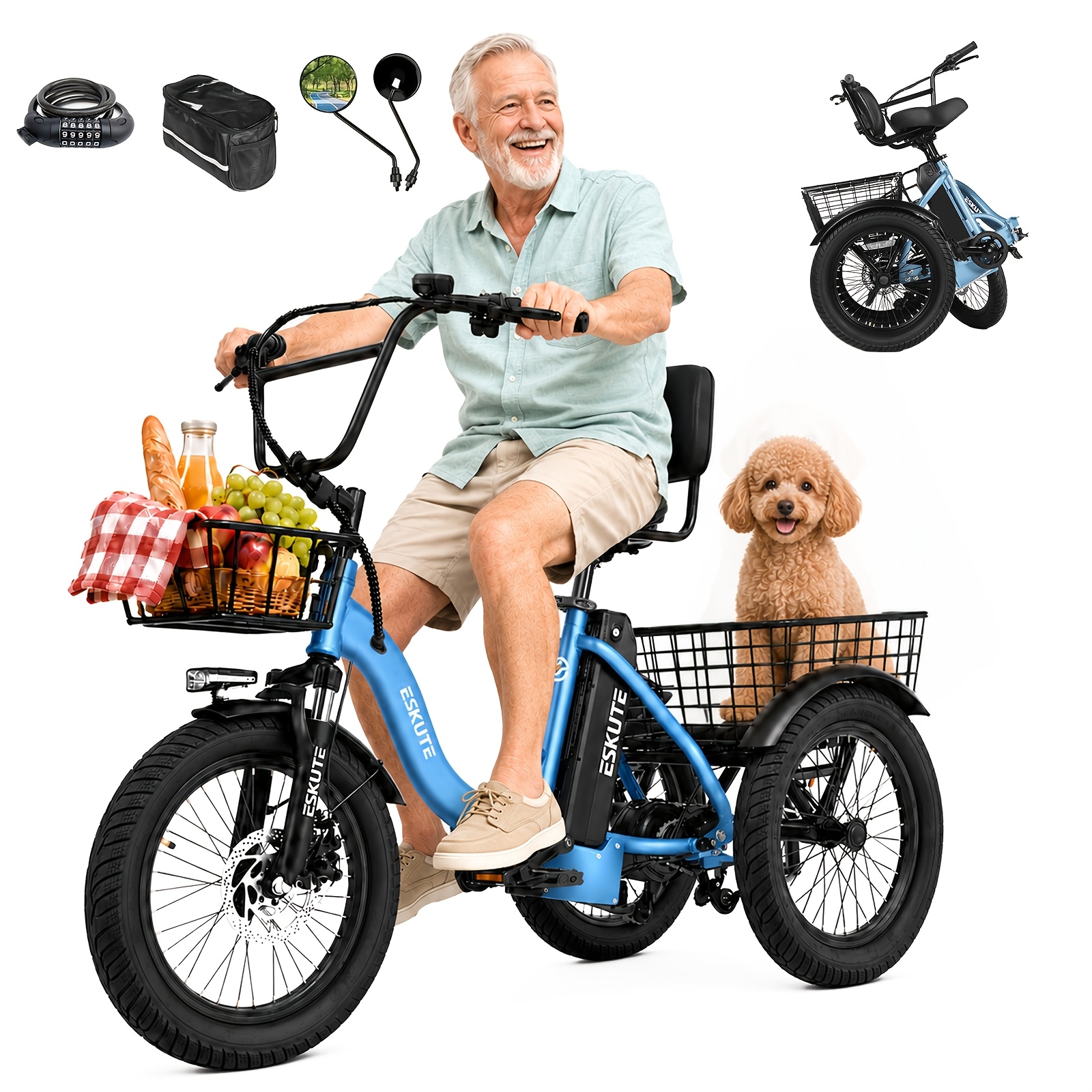 electric bicycle under $500 Fission Cycles SO 500 Cruiser Blue
