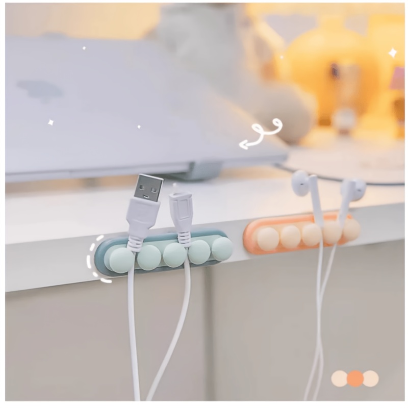 2/3pcs Desktop Multi-Functional Cable Organizer