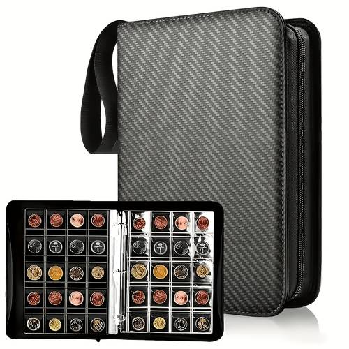 6 inch magic card pu zipper binder with 400 slots for trading game collectors perfect collection book for memorabilia
