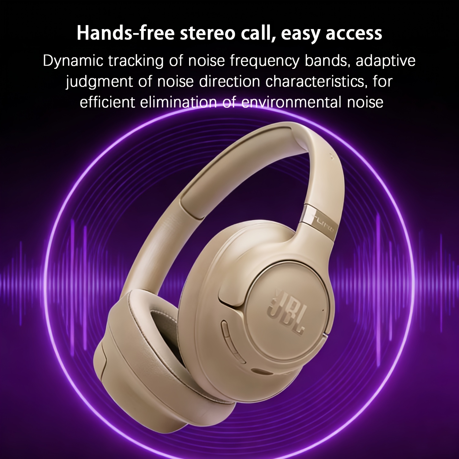 JBL Tune 730BT Wireless Over-Ear Headphones, BT 6.0 with 40mm Drivers for Legendary Bass, Adaptive Noise Reduction & Clear Calls, Long-Lasting Battery, Lightweight & Comfortable Design, for Work, Travel & Music, Ideal for Professionals, Students &