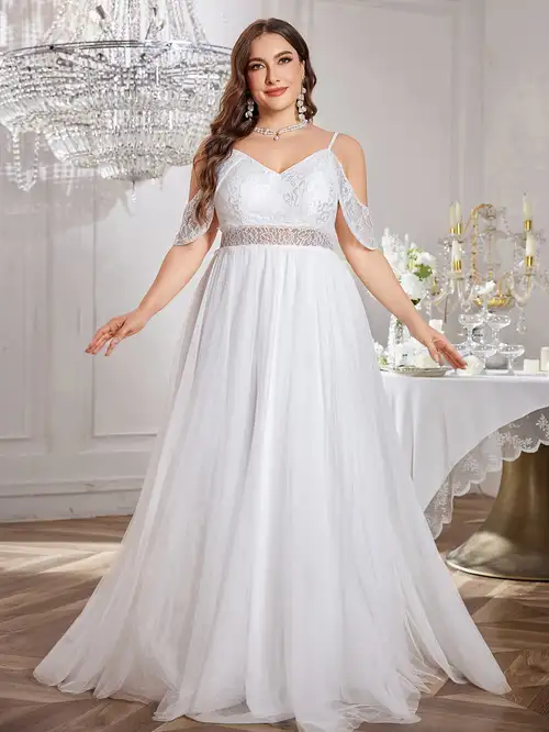 plus size fairy wedding dress Bohemian Fairy Lace Wedding Dress | Country Plus Size Viking Floral Bridal Gown