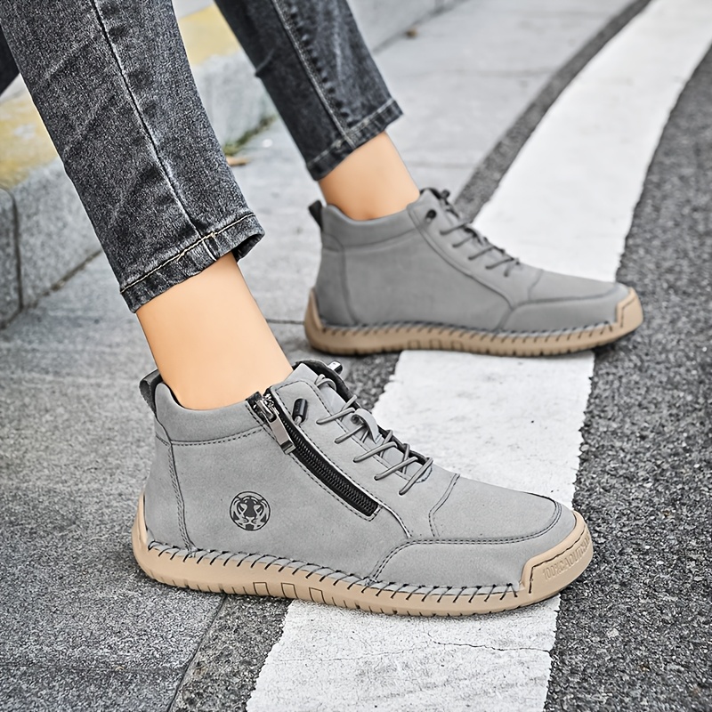 Women's Lightweight Hiking Boots with Zipper Closure
