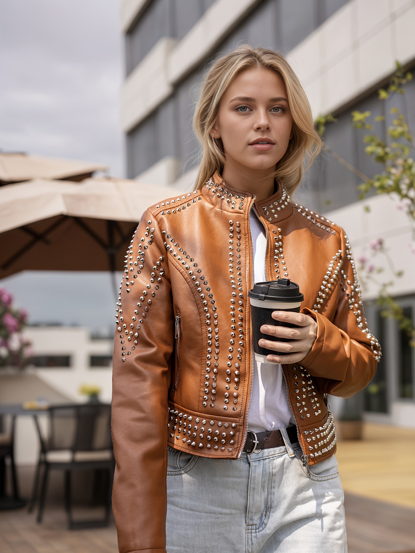 Motorradjacke Ledermantel Biker Biker Lederjacke Lederjacke