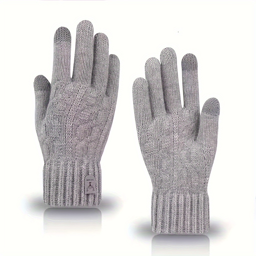 Men's Thermal Winter Gloves with Touchscreen Compatibility