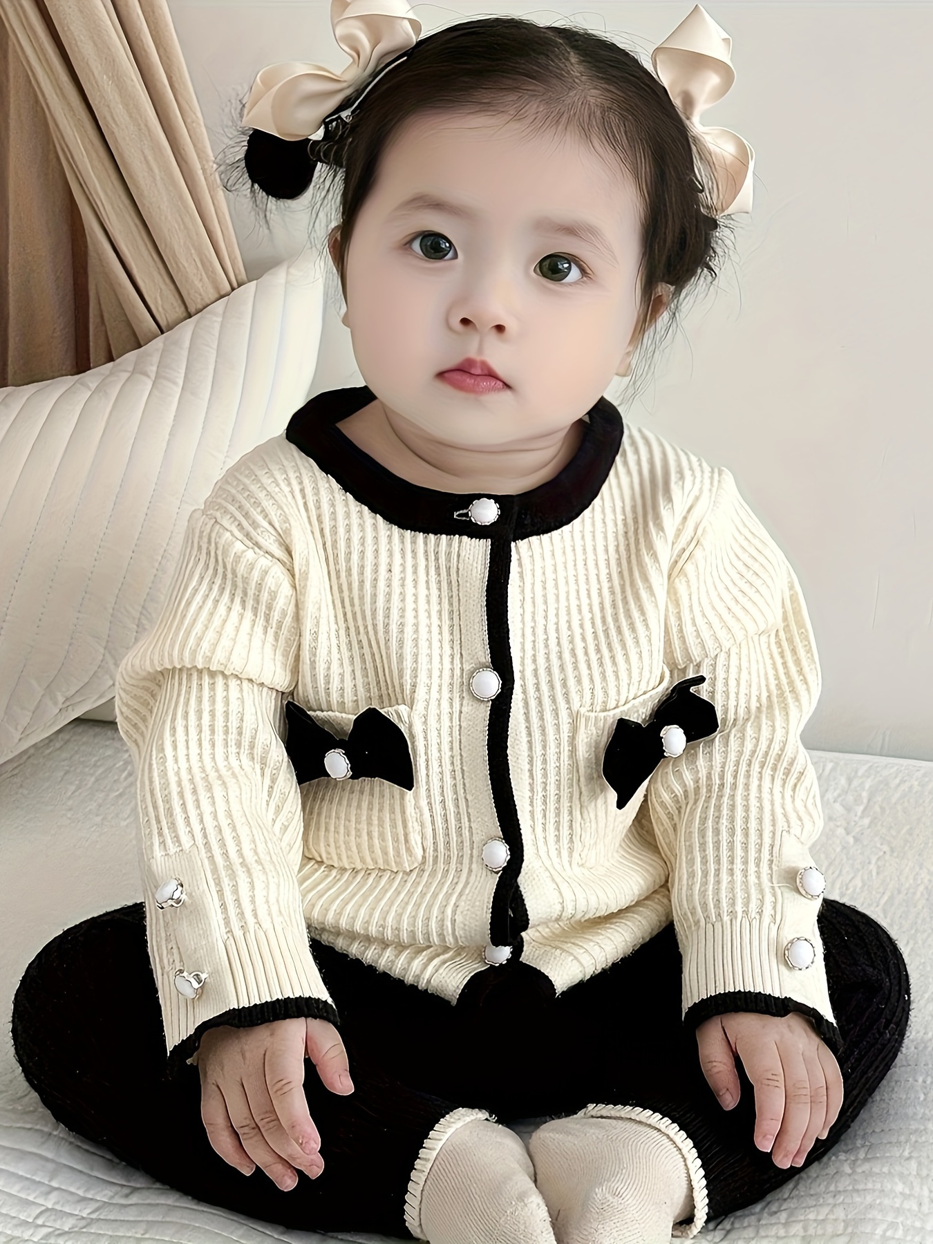 newborn spring autumn winter clothes baby girl elegant Temu