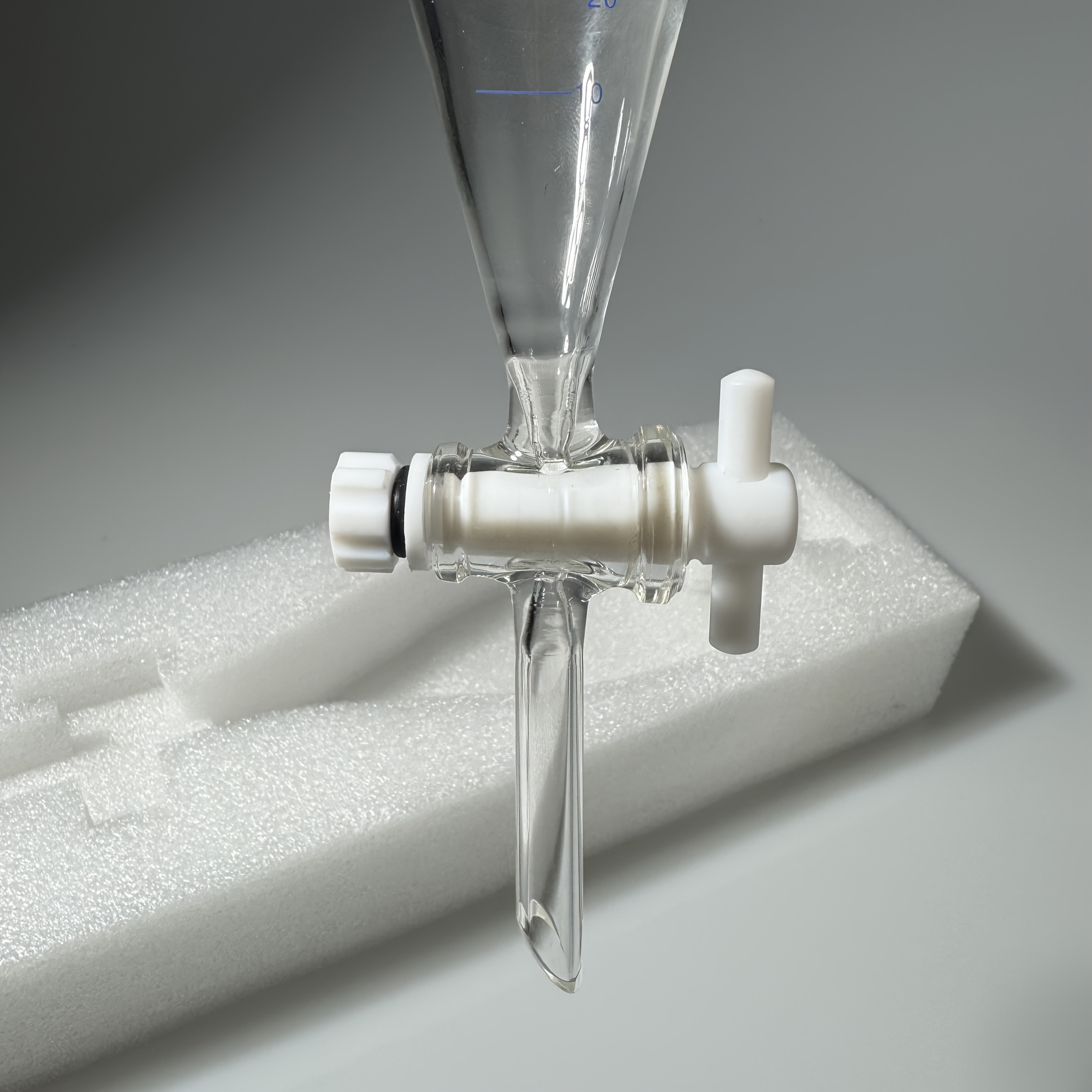 laboratory glass separating funnel 500ml   check   with lid   equipment chemical transfer liquid   precision funnel     glassware durable construction transfer funnel laboratory technicians research professionals