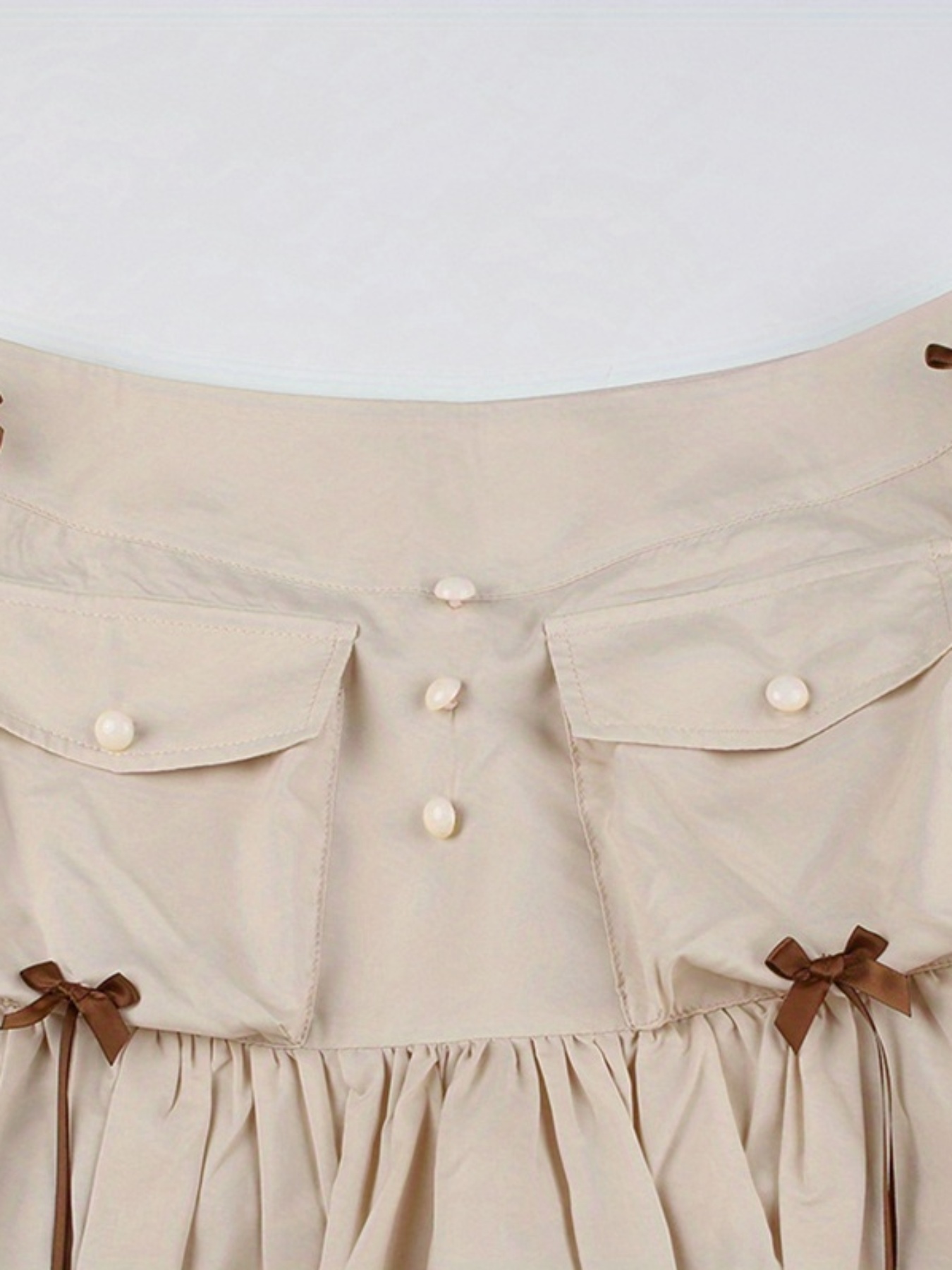 womens summer mini skirt long ribbon low waist - Temu