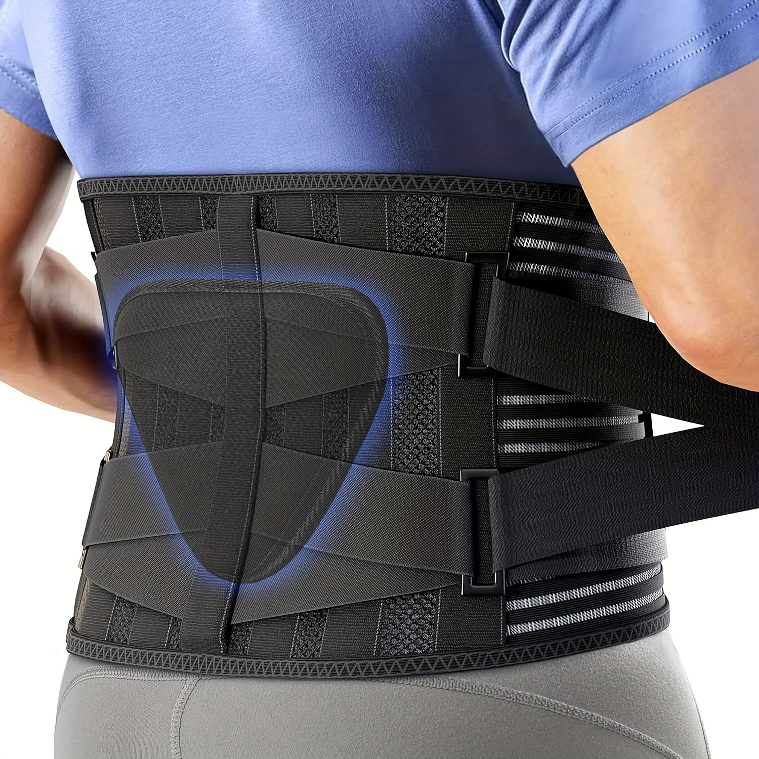 

Back Brace For Lower Back Pain, Breathable Design With Lumbar Support Pad, Immediate Relief From Sciatica, Herniated Disc, Scoliosis, Holiday Gift