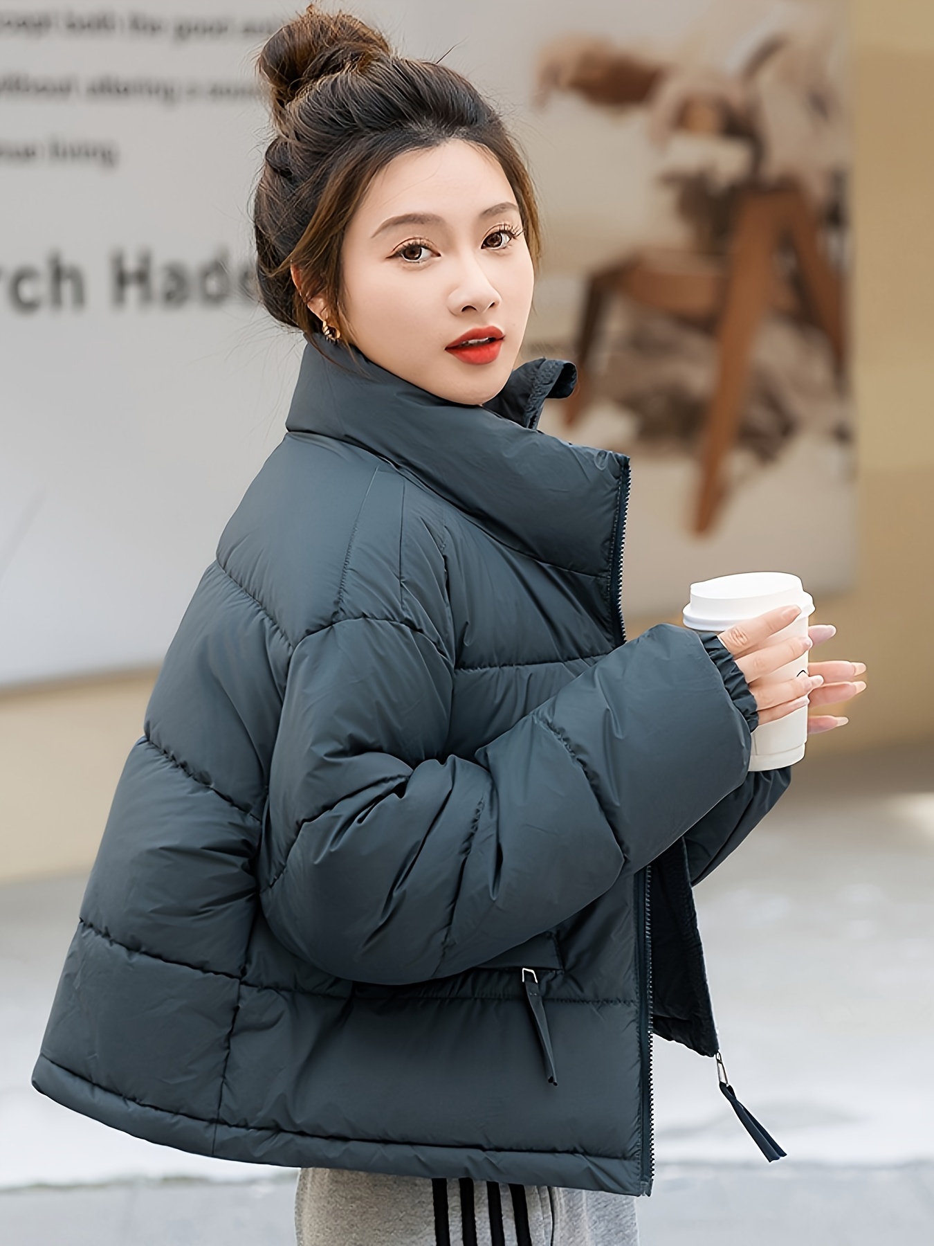 Varsity Jacket Retro Bomberjacke Damen College Jacke Pullover