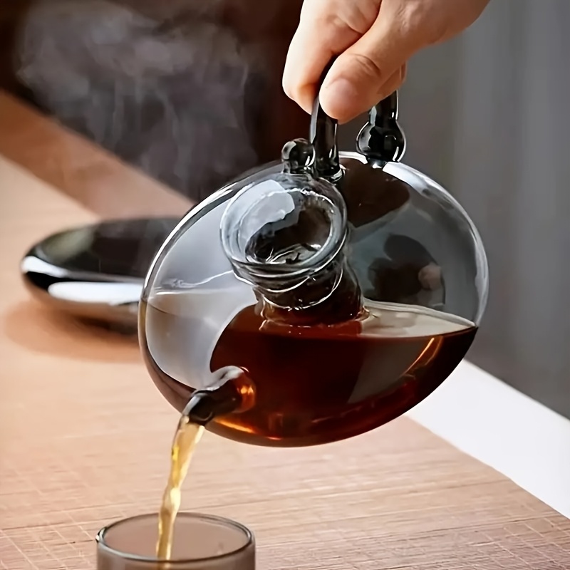 おテム 1530ml 52oz glass teapot removable infuser clear tea kettle