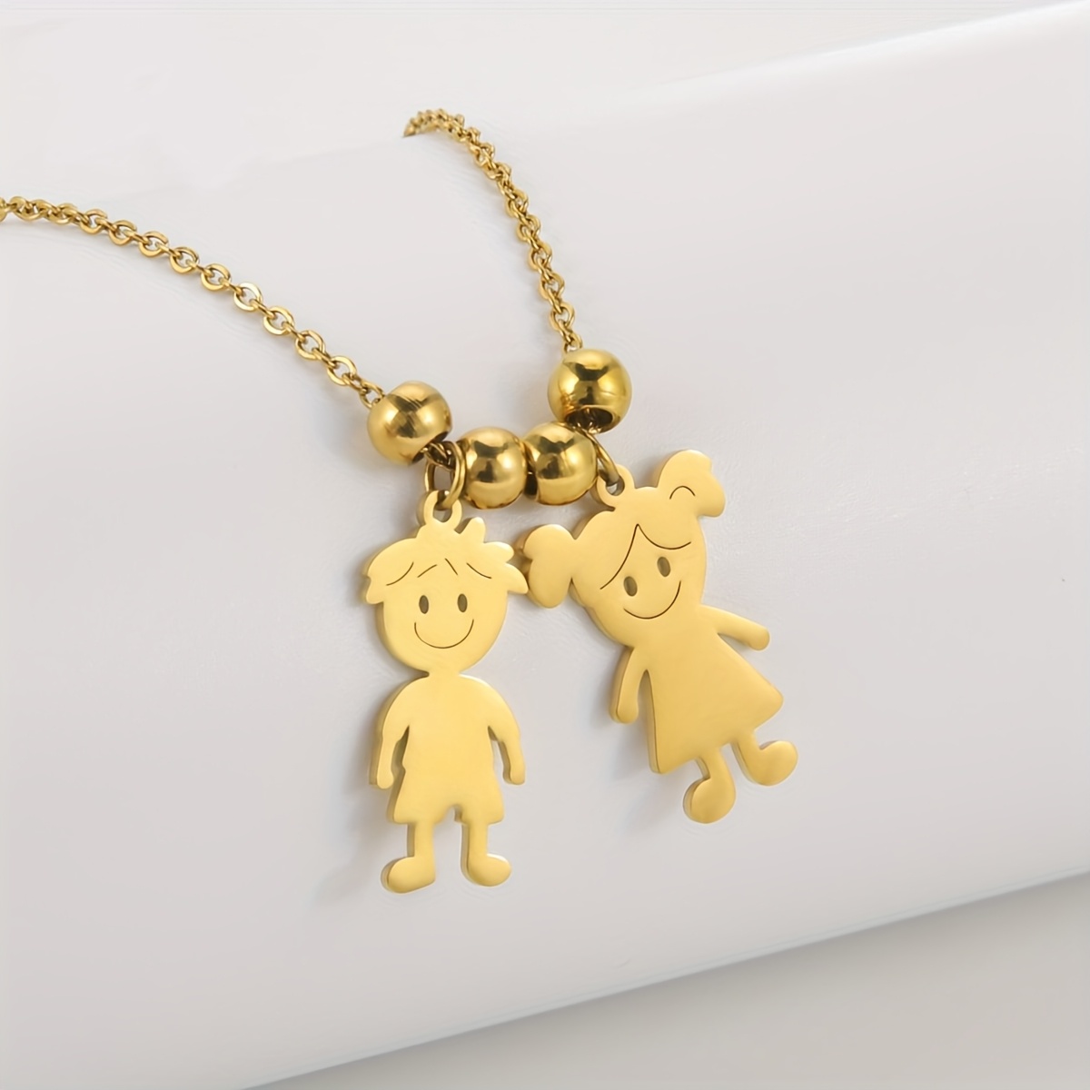 TEMU 1 Collar Personalizado, Collar con Colgante de Dibujos Animados con , Número o Letra Personalizado, Regalo Familiar Moderno y Lindo, Colgante de
