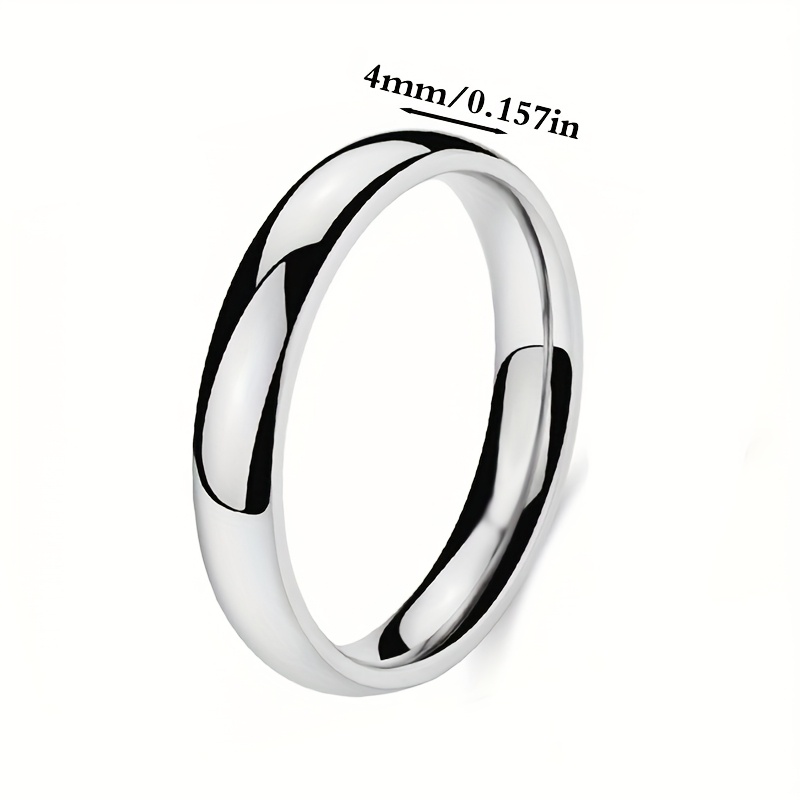 304L Stainless Steel Ring for Couples Weddings
