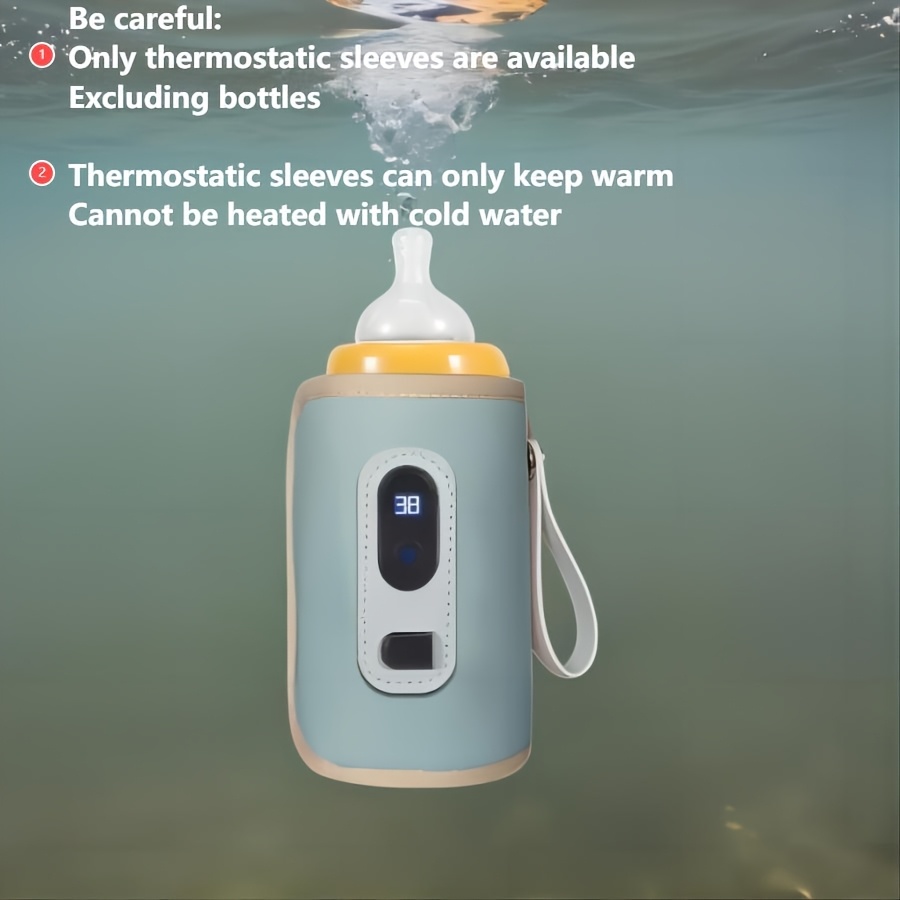Electronic Intelligent Digital Display Insulation Device, Bottle Insulation Cover Can Keep Warm And Heat, Suitable for Various Bottles, Portable Bottle Warmer (USB Plug-In Version)