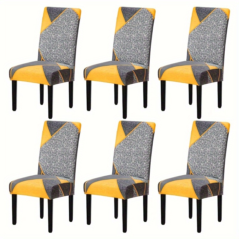 Printed Stretch Polyester Chair Protector Removable Washable - Temu Ireland