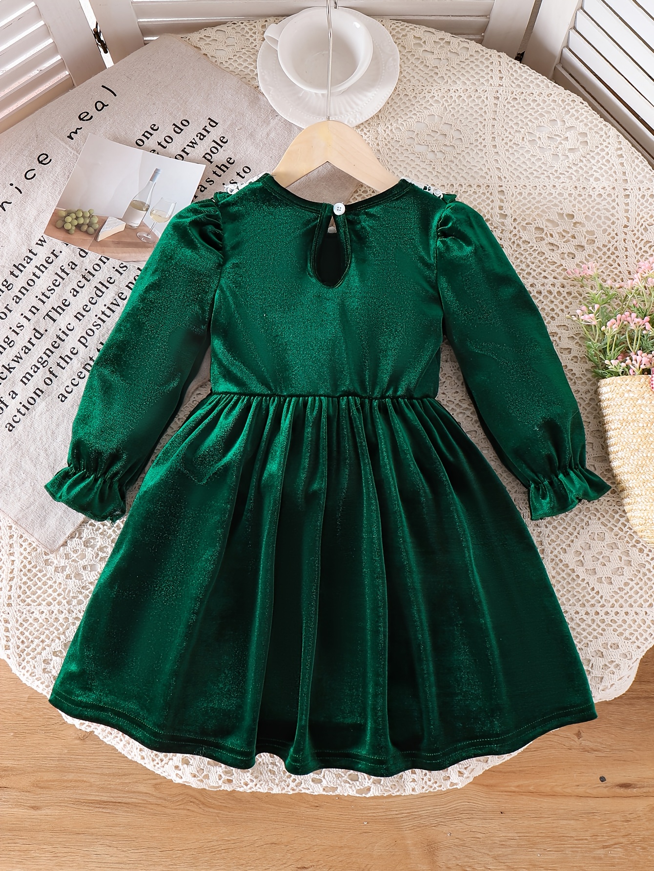 slim fit dress slacks Smak Parlour Green Velvet Silver Stars Maxi Dress