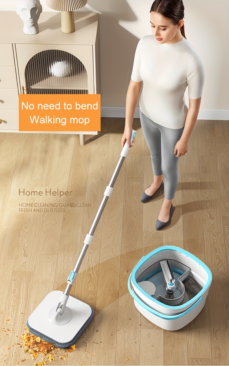 2024 premium rotating mop system with easy clean water   bucket hands free washing for effortless cleaning of floors walls more lazy dirt   details 13