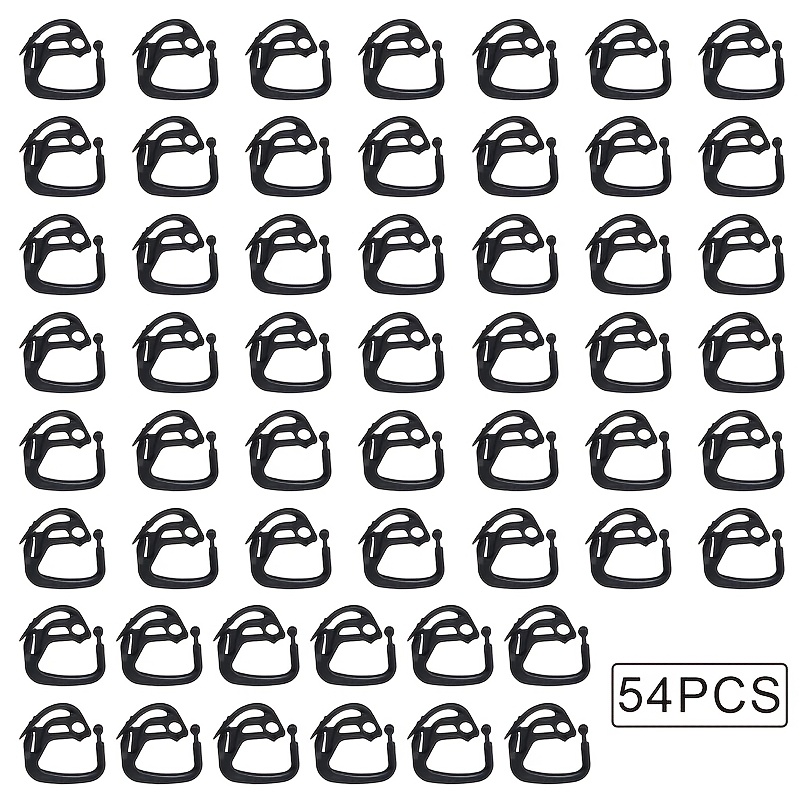 TEMU 54pcs Sunshade Net Clip Fixing Clips, Greenhouse Sun Protection Fabric Hooks, Agricultural Sunshade Buckles, Outdoor Courtyard Fixing Buckles