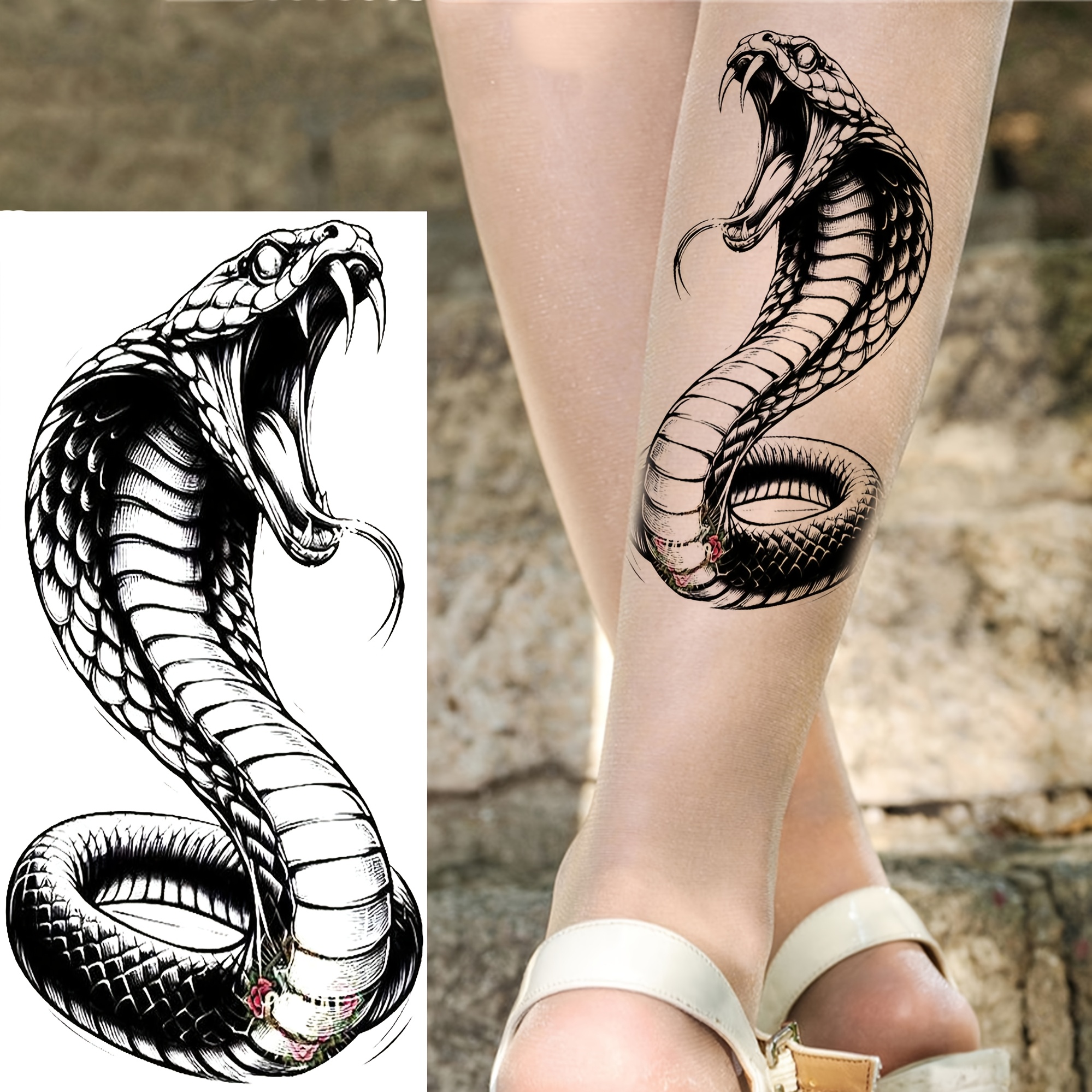 10 Sheets Realistic Rose \u0026 Snake Temporary Tattoos - Colorful Body Art  Stickers from Dhgate Tattoos \u0026 Colored Drawing Stickers - price 12.71, image size:1999x1999