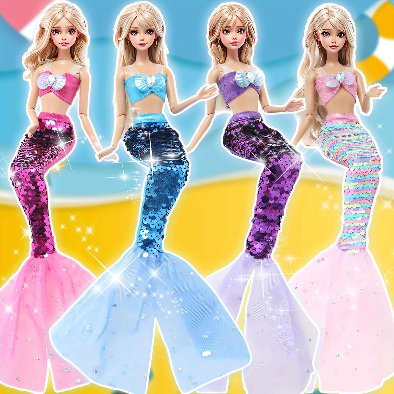 4 sets outfits featuring multi colored sequined - Temu Kuwait