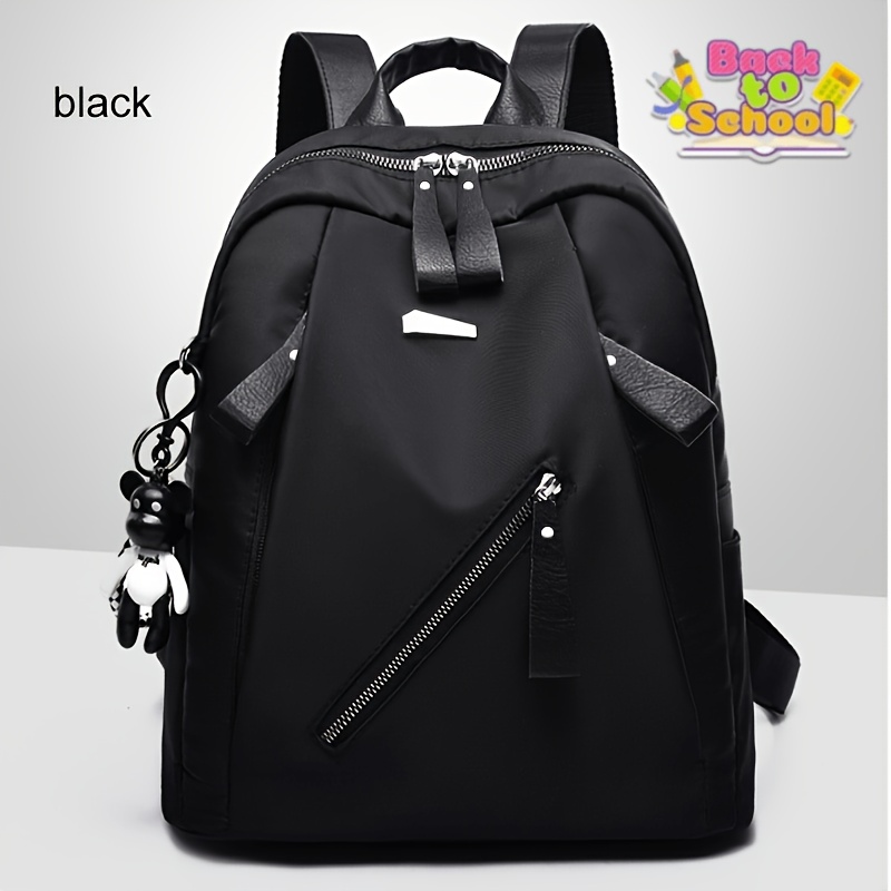 TEMU Back-to-: Stylish And Trendy Oxford Cloth Backpack - Bag Without Accessories, Lightweight And Fresh-looking Backpack, Suitable For Shopping,
